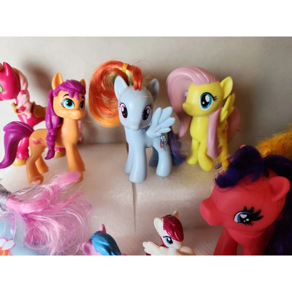 Mix Lot 19 Pc My Little Pony Mini, Funko & New Gen, 1980s Gi-Go Ponies, Shopkins